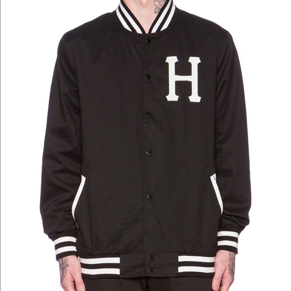 ⚡️HP⚡️HUF Classic H Varsity Jacket - Picture 1 of 7